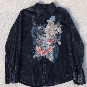 Vintage Mission Botton Down Long Sleeve Shirt 1989